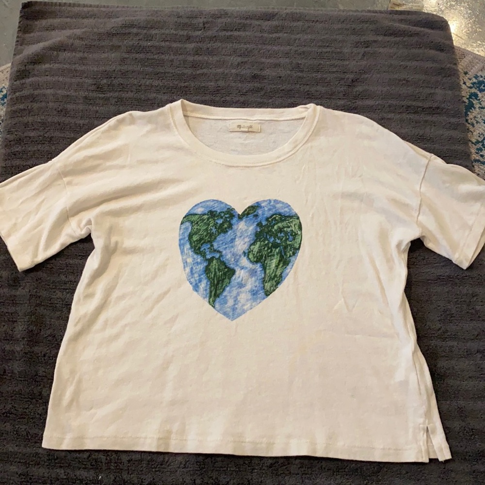 Madewell heart world t-shirt